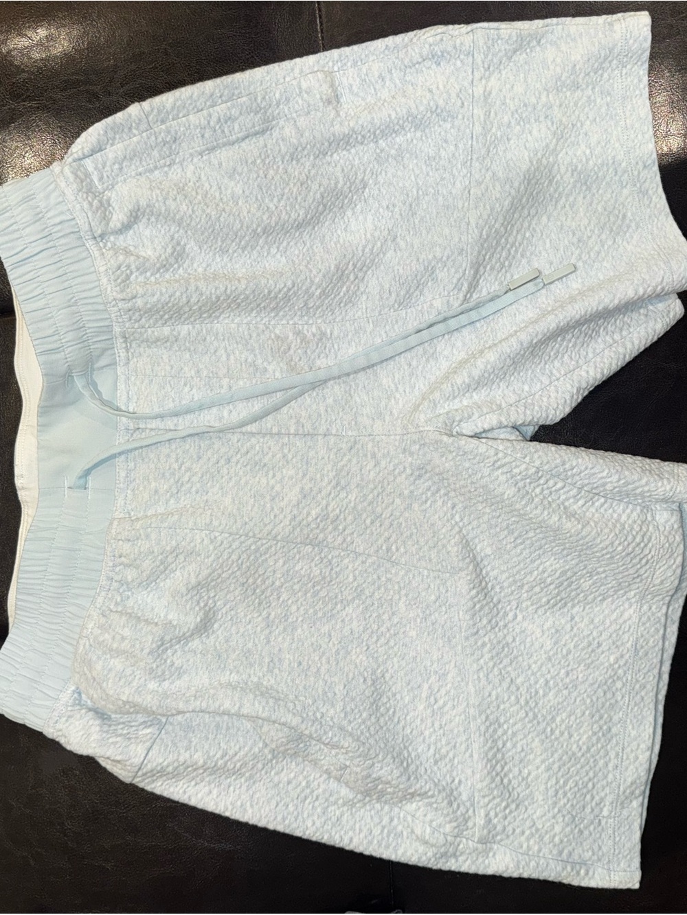 Men’s Lululemon at ease shorts aqua blue size M